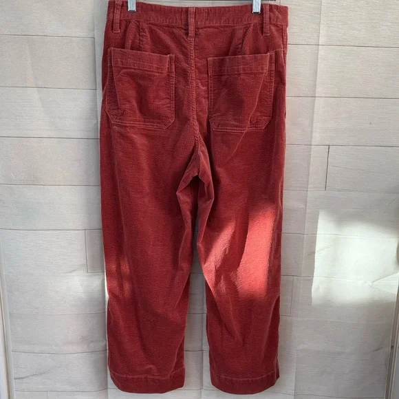 Madewell Women’s Emmet Slim Wide Leg Corduroy Pants Size 28 - Picture 5 of 6